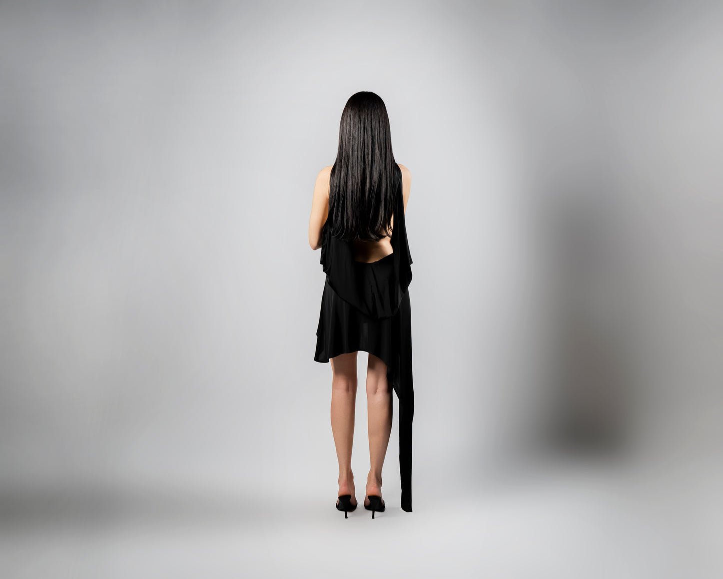 Celeste Mini Black Dress