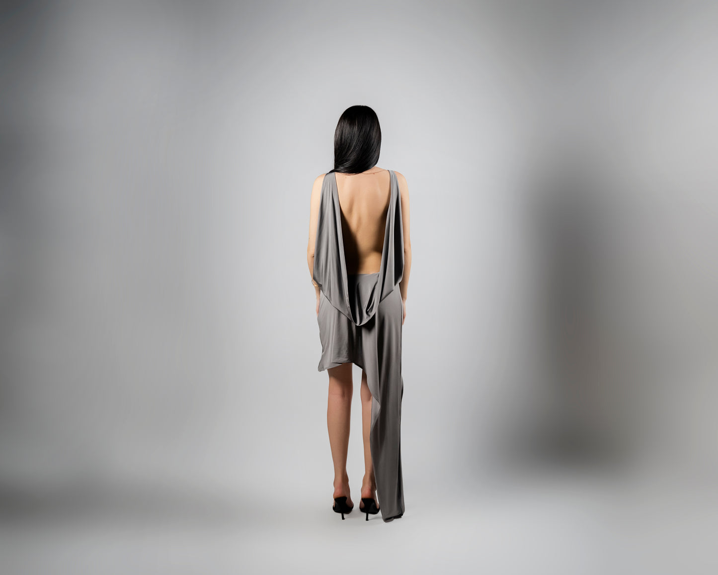 Celeste Mini Grey Dress